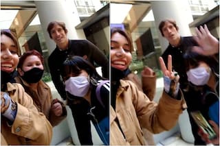 Buscaban fotos con artistas del Quilmes Rock o Metallica, pero se encontraron con Iván de Pineda