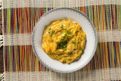 Quibebe, sopa de vegetales como en Brasil.