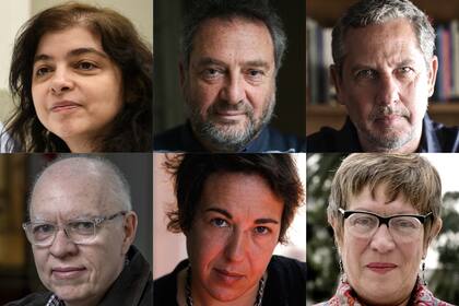 ¿Quién ganará el Premio Nobel de Literatura? Los escritores Mariana Enriquez, Daniel Guebel, Guillermo Martínez, Jorge Fernández Díaz, Gabriela Cabezón Cámara y MarÌa Teresa Andruetto.