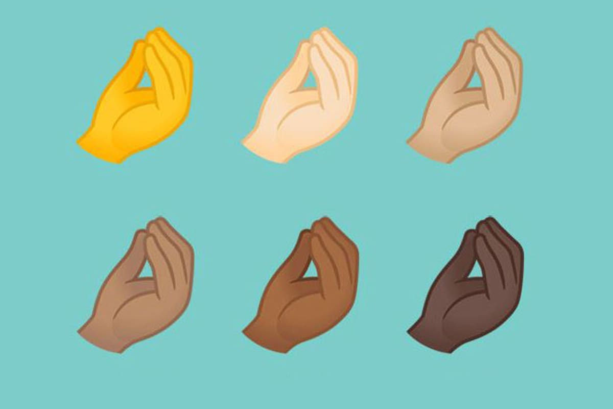 Quién sos, dedos pellizcados o the italian hand, algunas de las denominaciones que tiene el nuevo emoji que forma parte de las nuevas ilustraciones que están disponibles en Android 11