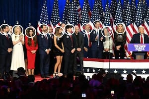Quiénes acompañaron a Trump en su discurso