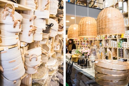 Quienes entran por primera vez se asombran de la calidad y variedad de los productos. Lo más buscado es el estilo nórdico: fibras naturales, mantas, velas, piezas de madera.