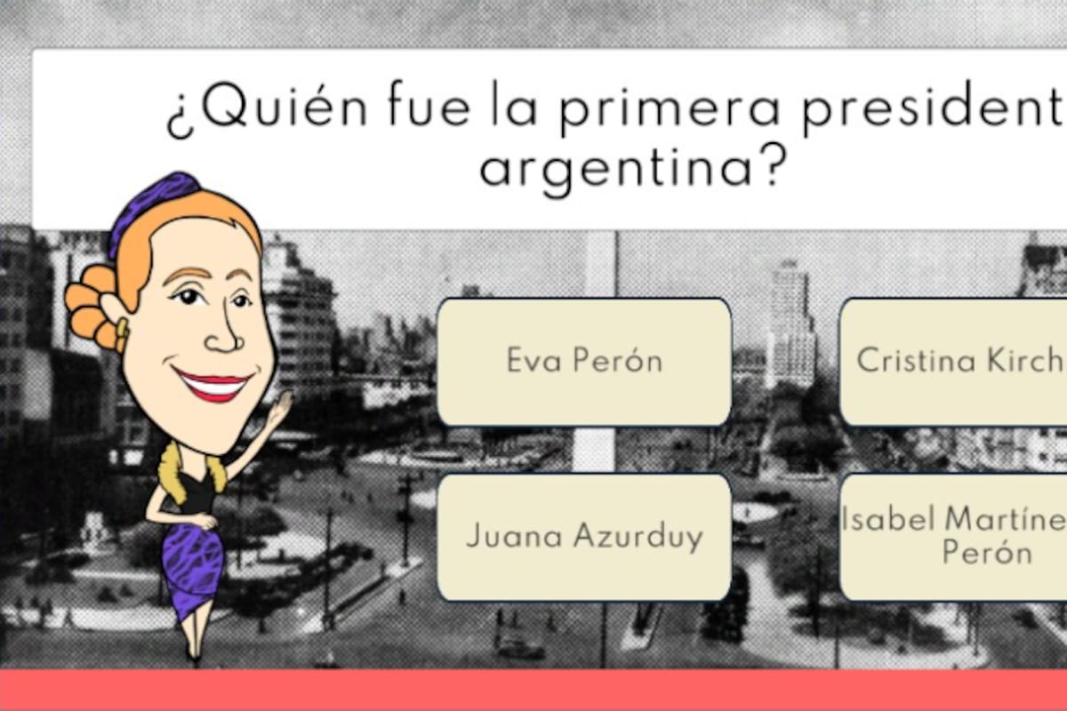 "Quiénes fueron ellas", conducido por Eva Perón, uno de los juegos financiados por el Gobierno