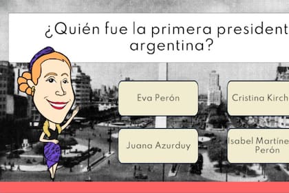 "Quiénes fueron ellas", conducido por Eva Perón, uno de los juegos financiados por el Gobierno