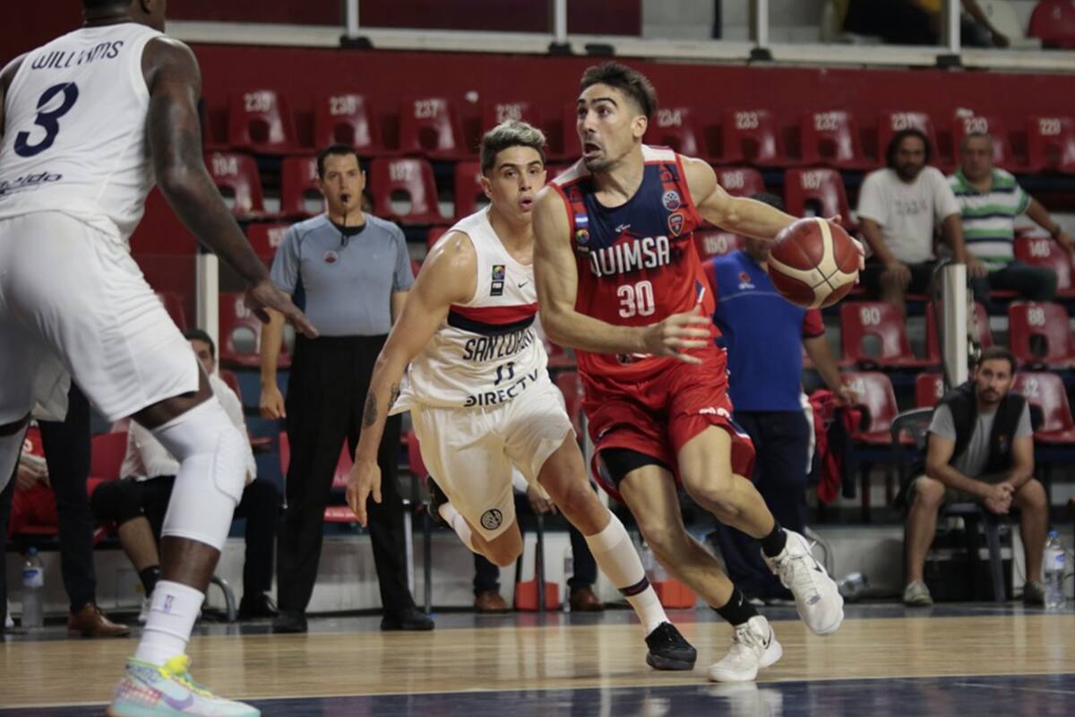 Quimsa, de Santiago del Estero, ante San Lorenzo, dos de los equipos fuertes para una posible definición de la Liga Nacional