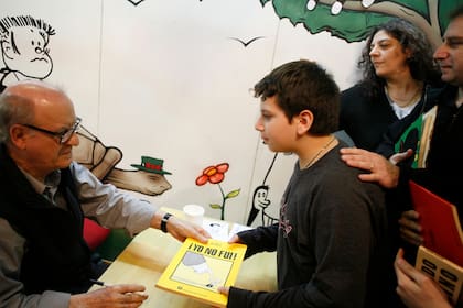El creador de Mafalda se tomaba tiempo para charlar con cada lector
