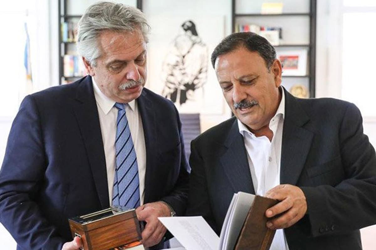 Quintela, el gobernador de La Rioja, con el Presidente