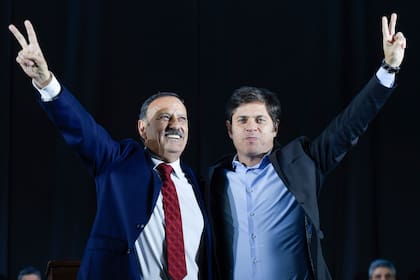 Quintela y Kicillof, durante la presentación de la nueva Constitución de La Rioja, a principios de agosto