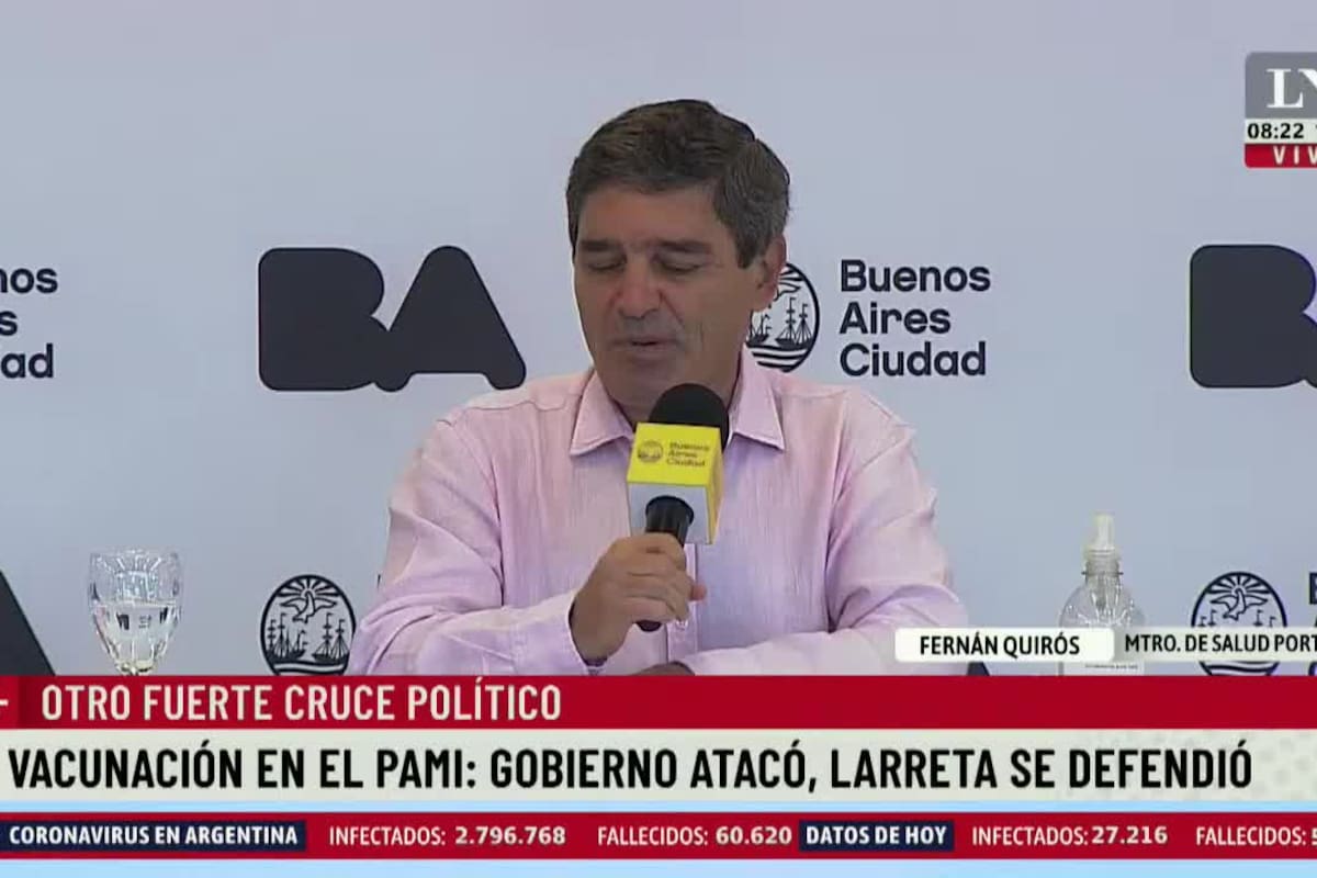Quirós le respondió al PAMI: "El padrón tenía inexactitudes. Pedimos una reunión y la suspendieron"