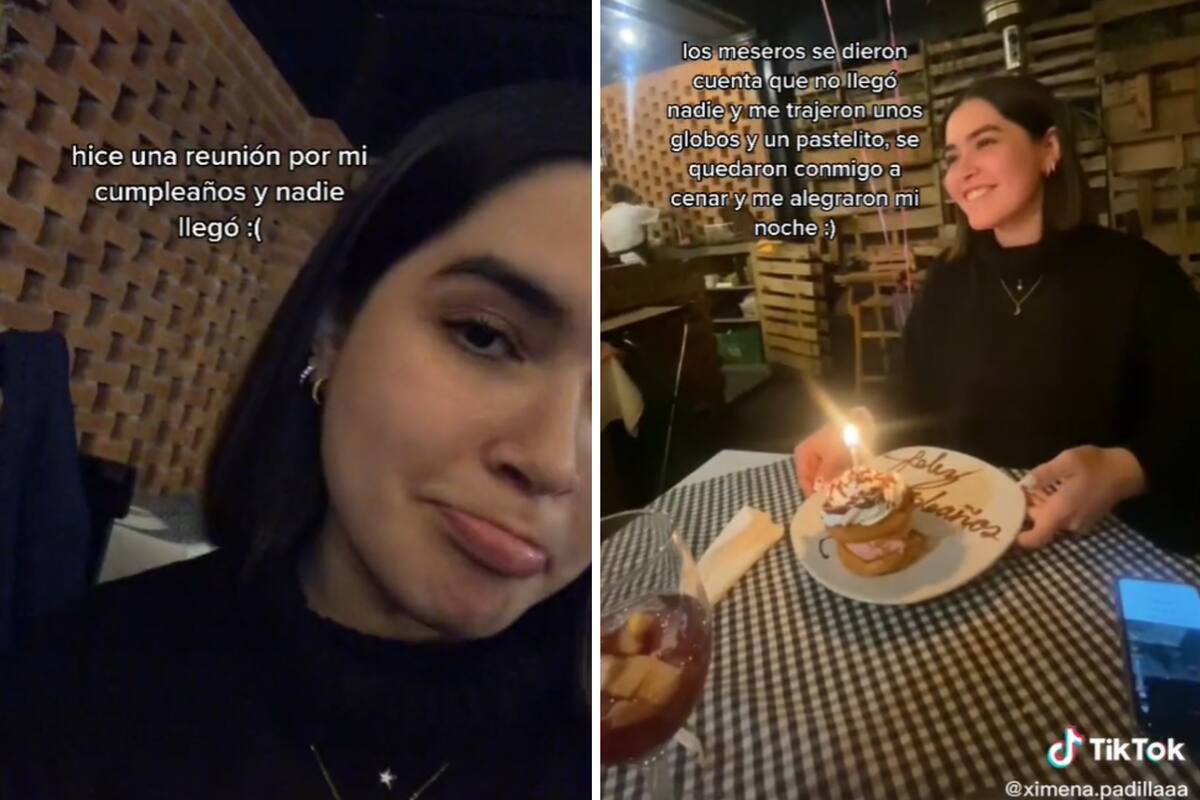 Quiso festejar su cumpleaños con amigos pero ninguno llegó y terminó celebrándolo con los mozos del lugar