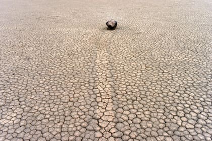Racetrack Playa ubicada en el Valle de la Muerte, California