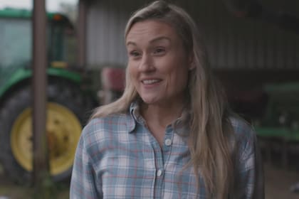 Rachael Sharp en su campo