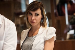 Rachele Mussoliniduring The session of the Capitoline Assembly ends in advance. After two hours of meeting of the conference of group leaders and a round of opposition speeches, the PD left the hall in protest at the lack of presence of the mayor of Rome Virginia Raggi on June 14, 2018 in Rome, Italy. (Photo by Andrea Ronchini/NurPhoto via Getty Images)