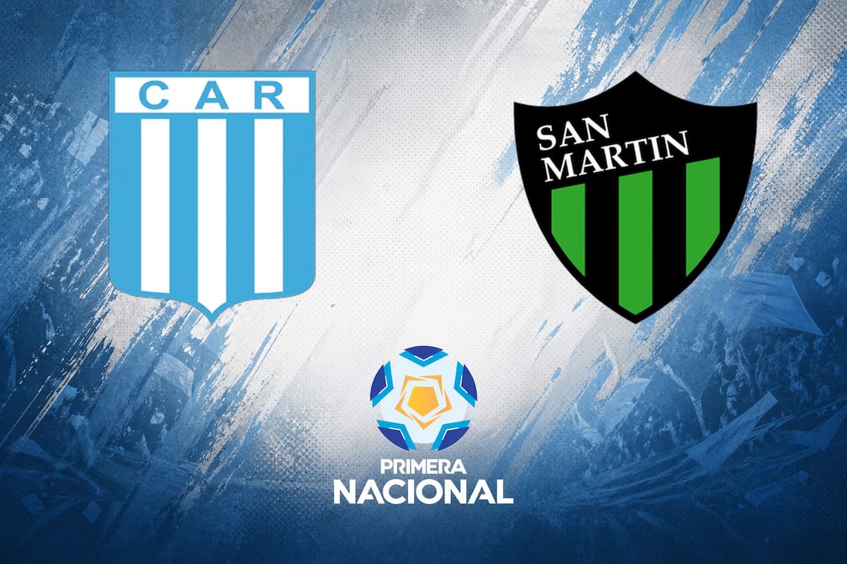 Racing (Córdoba) vs. San Martín San Juan, por una nueva jornada de la Primera Nacional del fútbol argentino