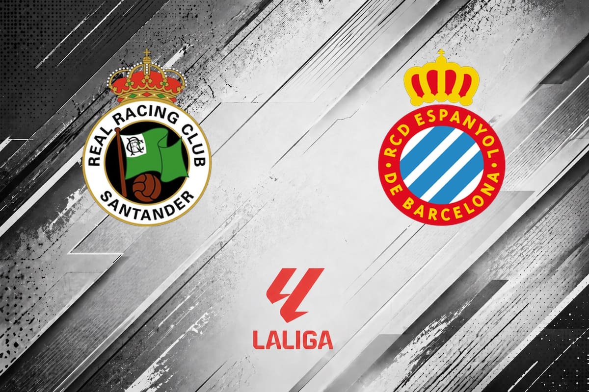 Racing de Santander venció 2-1 a Espanyol, por la Liga de España