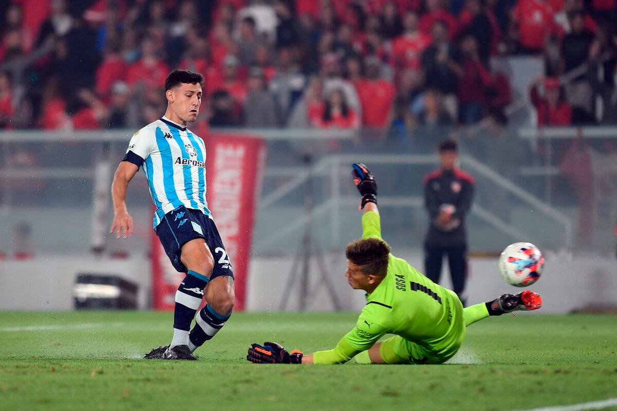 Racing e Independiente vuelven a encontrarse: en el último enfrentamiento, ganó la Academia y Chancalay le marcó a Sosa