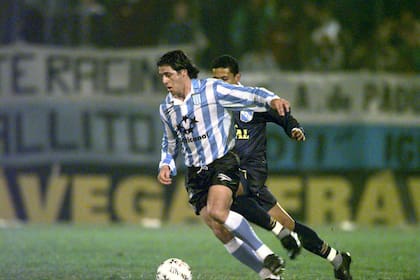 Racing, en las semifinales de la Copa Libertadores de 1997 con Sporting Cristal