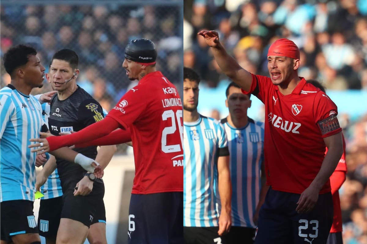 Racing - Independiente: el impactante choque de cabezas de dos jugadores del Rojo