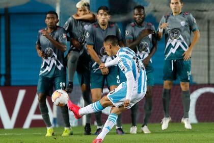 Racing vs Estudiantes de Merida. 2do gol de Racing, Rojas