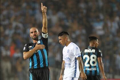 Racing vs Godoy Cruz festejo de Lisandro Lopez