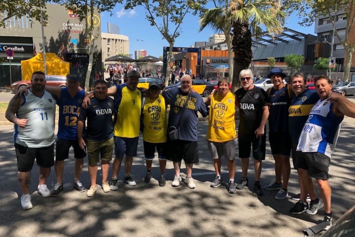Rafa Di Zeo, en el Camp Nou con la barra