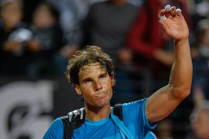 Rafa, en su adiós en Roma