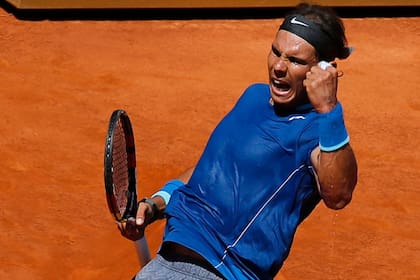 Rafa Nadal festeja su triunfo ante Berdych