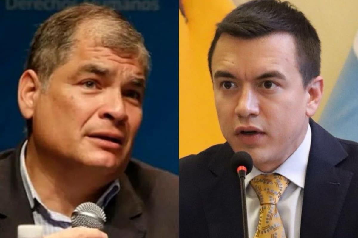 Rafael Correa y Daniel Noboa