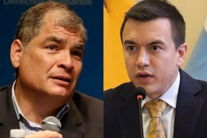 Rafael Correa y Daniel Noboa