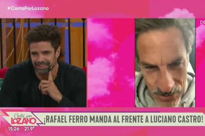 Rafael Ferro, compaññero de elenco de Luciano Castro, "denunció" que el actor suele andar desnudo por el camarín que ambos comparten en los estudios de grabación