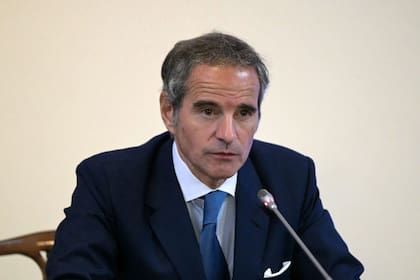 Rafael Grossi, durante la presentación de su candidatura a la ONU, en Buenos Aires