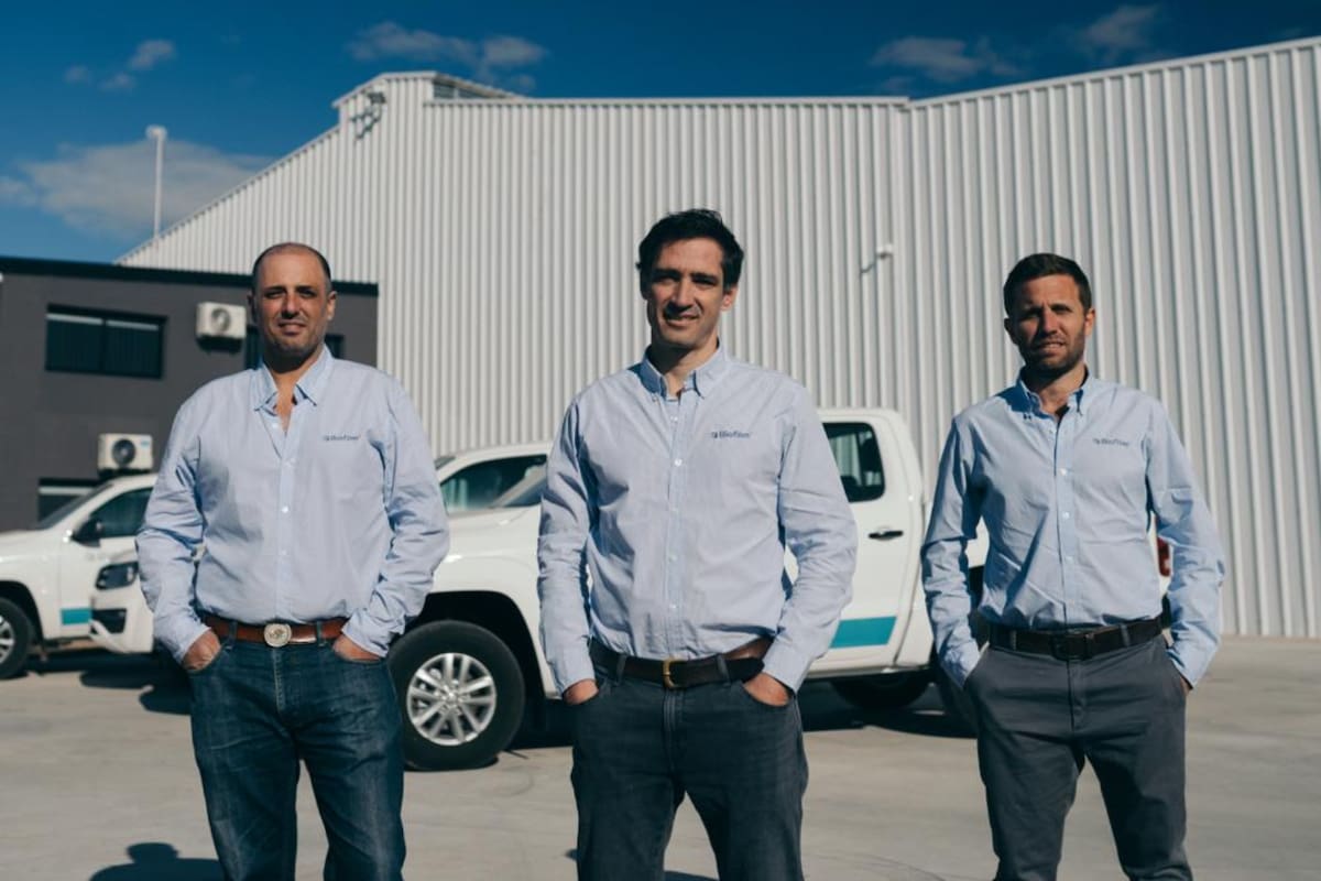 Rafael Jurado, Matías Lopresto y Daniel Bianchi, socios de la empresa