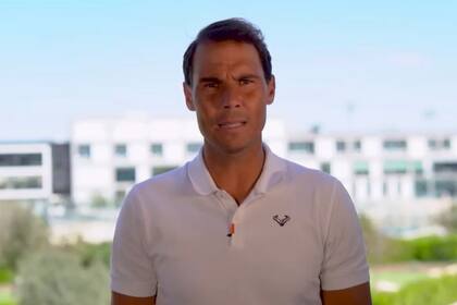 Rafael Nadal eligió esta imagen para dar el anuncio en sus redes