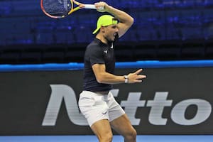 Rafael Nadal entrenándose en Turín: el español buscará su primer título de ATP Finals, el único trofeo grande que le falta a su extraordinaria carrera