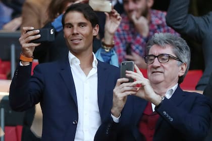 Rafael Nadal, hincha de Real Madrid, asistió a Atlético de Madrid vs. Arsenal