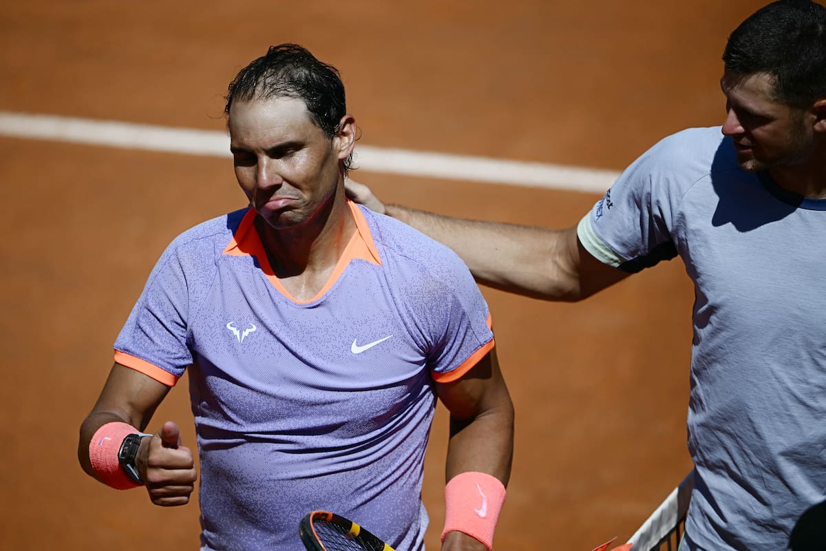 Rafael Nadal perdió con el polaco Hubert Hurkacz y quedó eliminado del Abierto de Roma en la segunda ronda; se despidió con una gran frustración