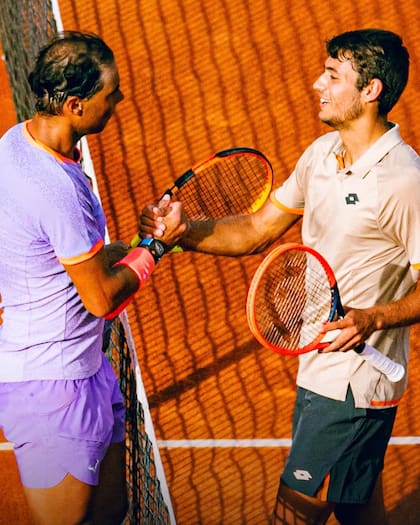 Rafael Nadal y Flavio Cobolli en Barcelona 2024, el único enfrentamiento oficial entre ambos