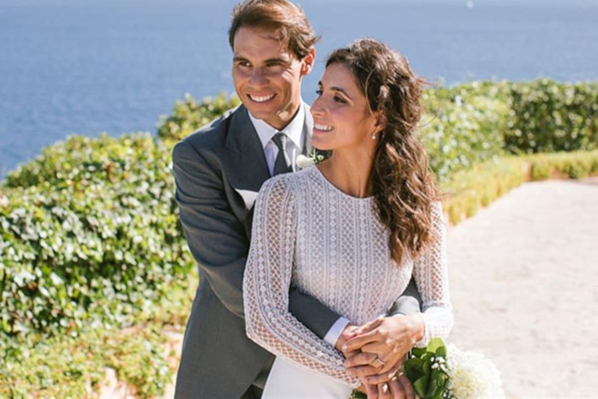 Rafael Nadal y su esposa Xisca, una foto oficial cuando se casaron