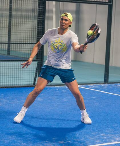 Rafael Nadal y un poco de pádel para divertirse (y ganar)