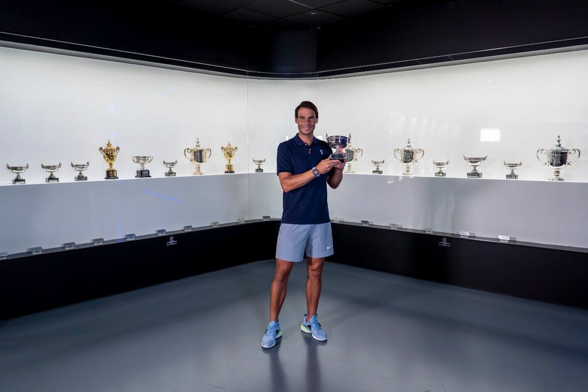 Rafael Nadal ya colocó el 20° trofeo de Grand Slam en el museo de su academia