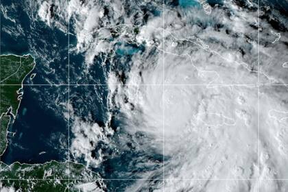 Rafael vista desde el espacio antes de llegar a Cuba