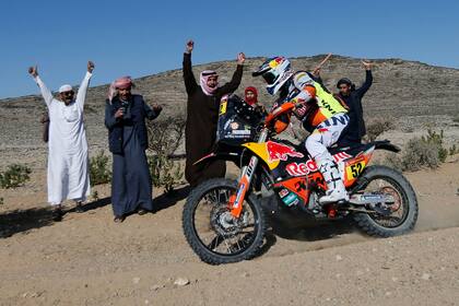 Rally Dakar - Etapa 1 - Jeddah a Bisha - Jeddah, Arabia Saudita - 3 de enero de 2021 Matthias Walkner del Red Bull KTM Factory Team en acción durante la etapa 1