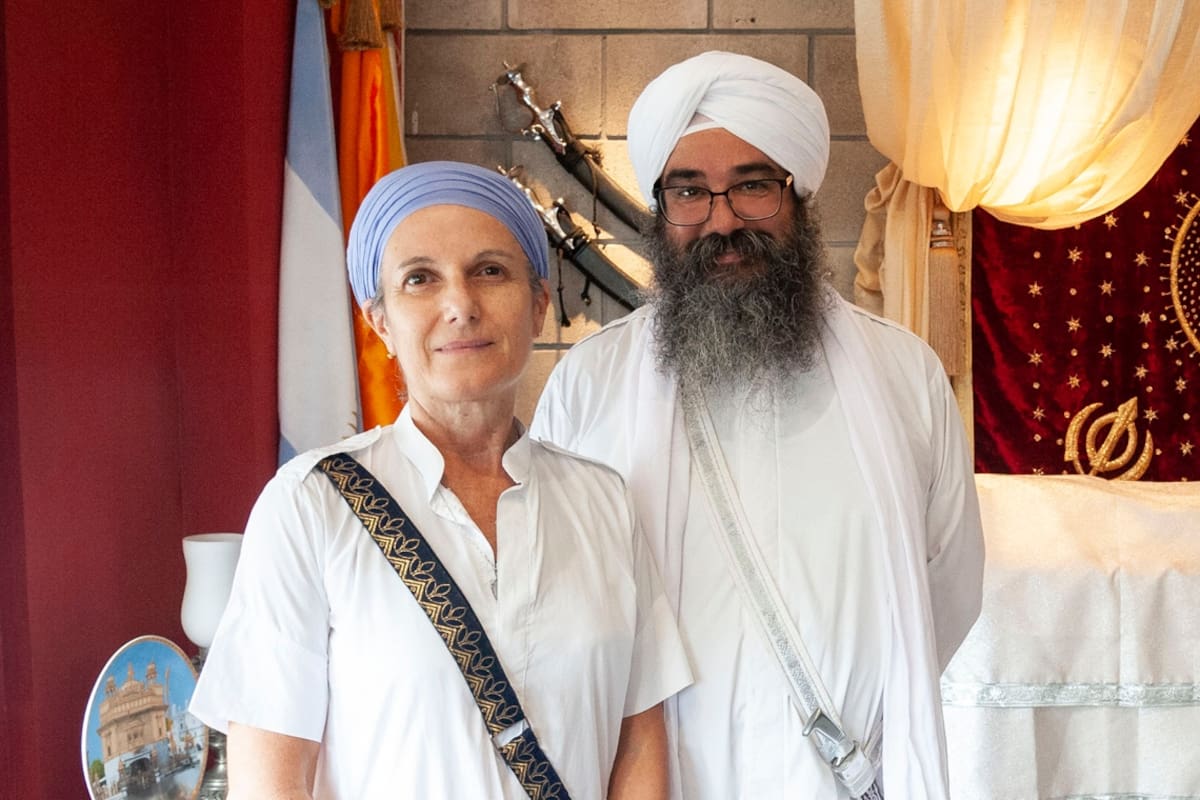 Ram Krishan Kaur, izquierda, y Ram Krishan Singh, derecha