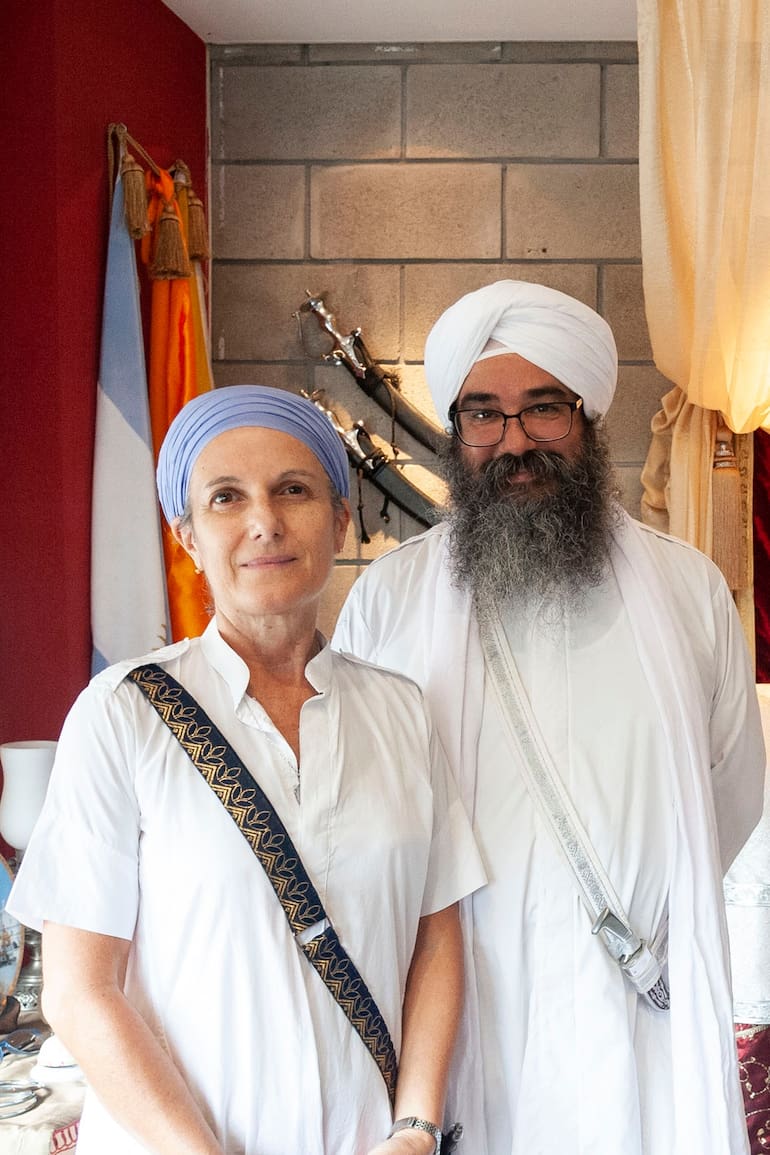 Ram Krishan Kaur, izquierda, y Ram Krishan Singh, derecha