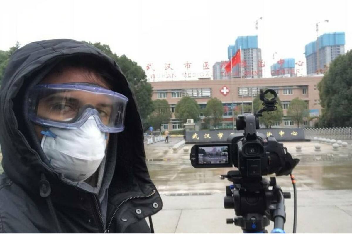 Ramírez trabaja para AFP y estuvo ocho días cubriendo el brote de coronavirus en Wuham