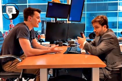 Ramiro Marra durante la entrevista