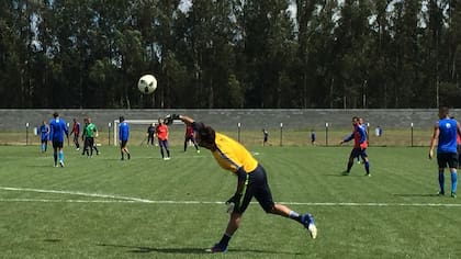 Ramiro Martínez, en el amistoso de Boca ante Alvarado