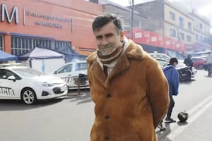 Ramón Amarilla, en la protesta de mayo de 2024 que puso en jaque el control de la calle del gobierno misionero