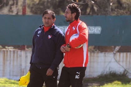 Sebastián Rambert, trabajando con Ramón Díaz en Independiente