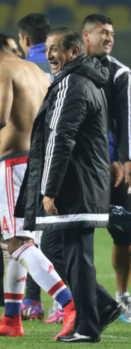 Ramón Díaz y su clásica sonrisa